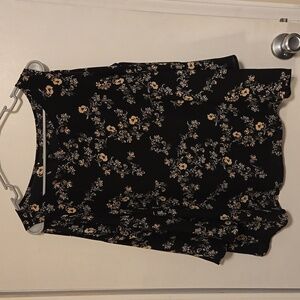 Mossimo cold shoulder print blouse